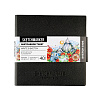 Скетчбук Sketchmarker Sketch&Write, 2 в 1, мягкая обл. черная, 12х12 см 40 л 140 г, бум. белая / 12х 1