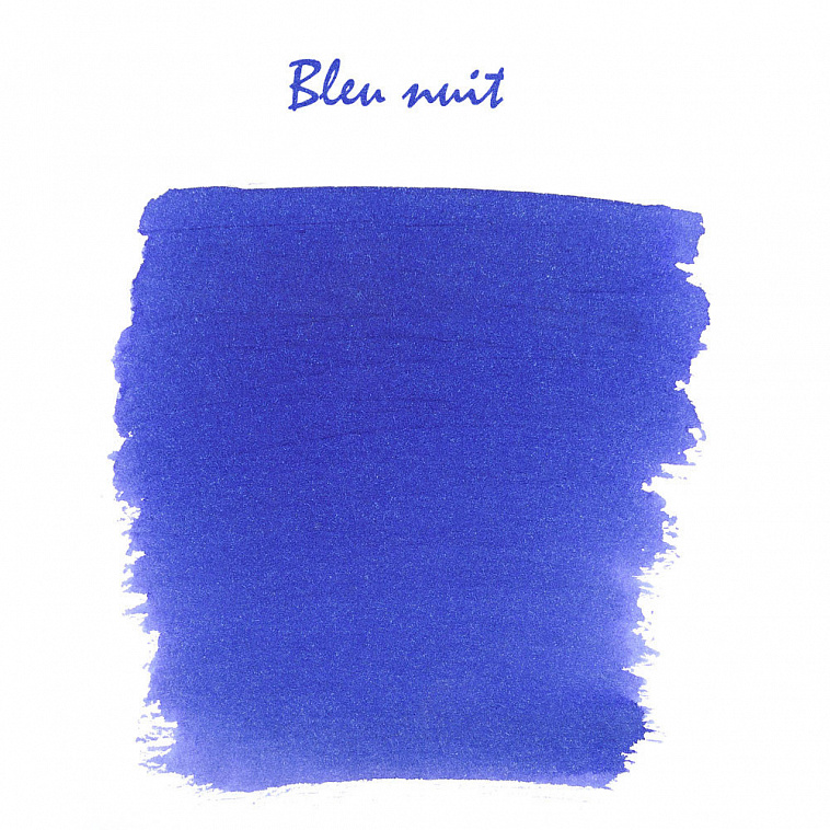 Набор картриджей для перьевой ручки Herbin, Bleu nuit Темно-синий, 6 шт 606x758