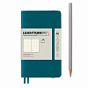 Записная книжка в точку Leuchtturm Pocket A6 123 стр., мягкая обложка тихоокеанский зеленый