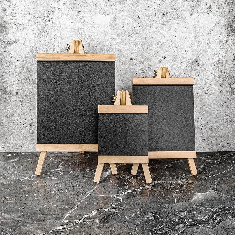 Мини мольберт Малевичъ с меловой доской 10х12 см 606x758