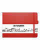 Блокнот для зарисовок Sketchmarker 21х14,8 см 80 л 140 г, твердая обложка Красный пейзаж