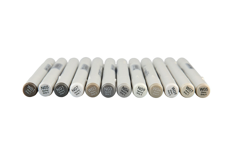 Набор маркеров Sketchmarker "Classic Gray Set" 12 цветов в картонной упаковке 606x758