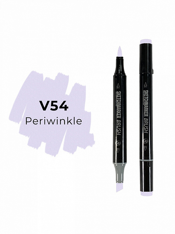 Маркер двухсторонний на спиртовой основе Sketchmarker Brush Цвет Барвинок 606x758