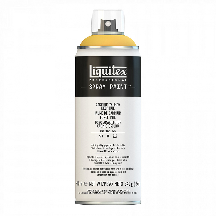 Акрил в аэрозоле Liquitex "Spray" 400 мл Кадмий желтый темный 606x758