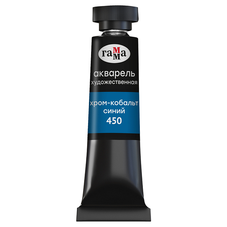 Акварель Гамма "Старый мастер" туба 9 мл, хром-кобальт синий 606x758