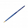 Кисть синтетика №4 круглая Roubloff "Aqua" ручка короткая синяя, покрытие обоймы soft-touch