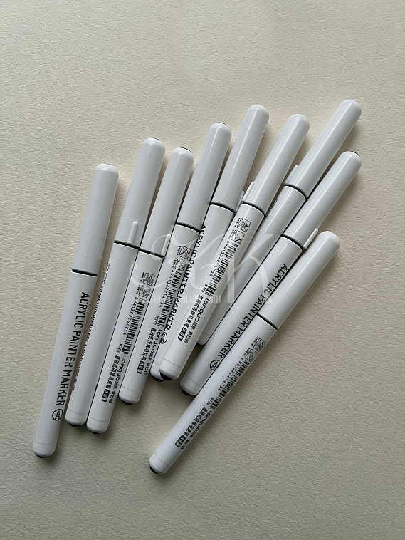 Набор маркеров акриловые Languo, 9 цветов, темные оттенки 606x758