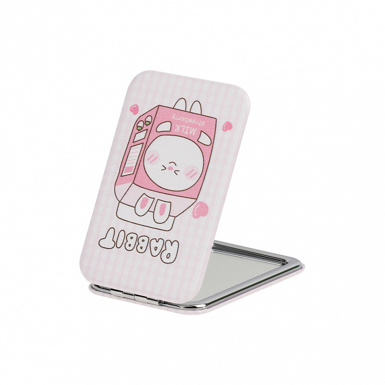 Зеркальце карманное складное MESHU "Milk rabbit" 606x758