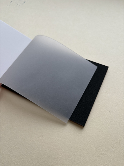 Альбом для пастели nuance. 10x14 см, абразивная бумага, 4 л., белый и черный, HARD 606x758