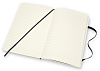 Блокнот в линейку Moleskine "Le Leather" Large 13x21 см 192 стр., обложка мягкая натур. кожа черная 3