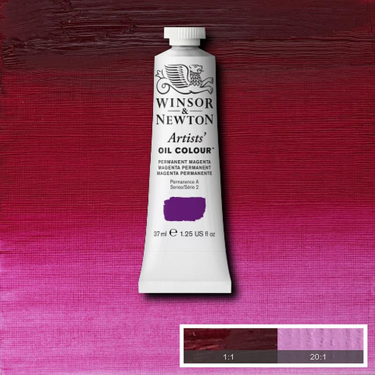 ♦Масло Winsor&Newton "ARTISTS" 37 мл перманентный фуксин  606x758