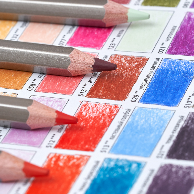 Набор карандашей цветных Малевичъ "GrafArt PRO" 40 новых цветов 606x758