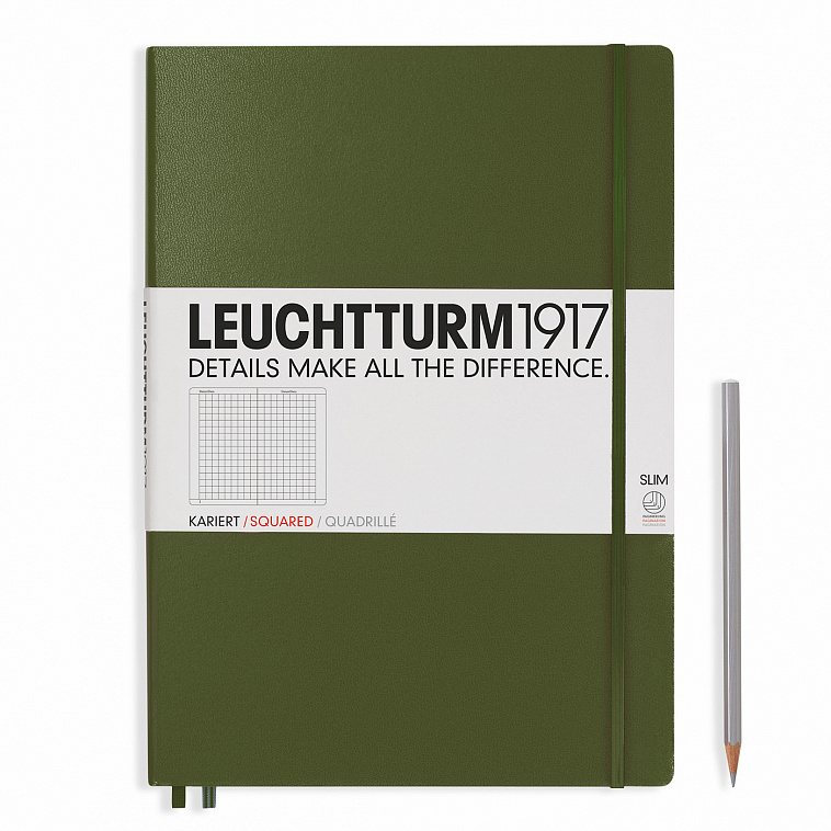 Записная книжка нелинованная Leuchtturm Master. Leuchtturm1917 в клетку. Лехтурм. Блокнот leuchtturm1917 359691 (винный) a5, 124 листа.