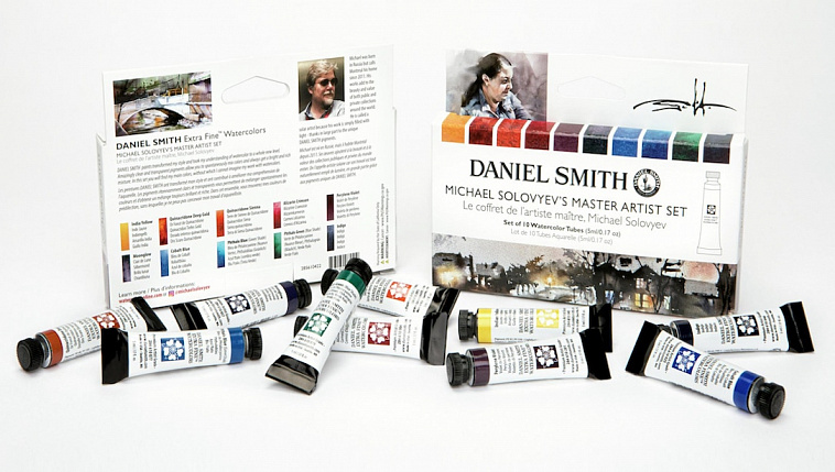 Набор акварели Daniel Smith "Michael Solovyev's Master Artist Set" в тубах 10 цв*5 мл