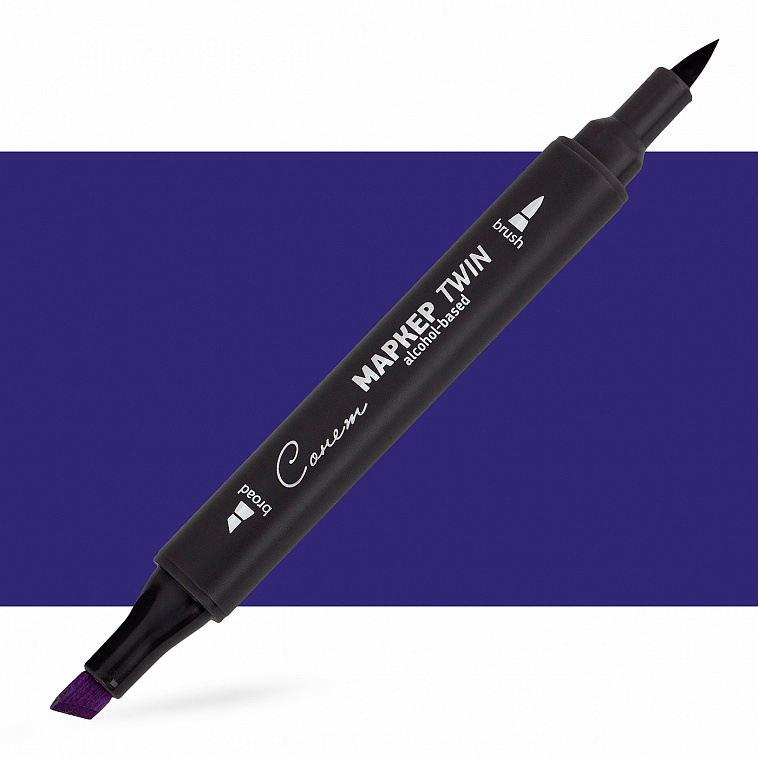 Маркер спиртовой Сонет "TWIN Brush" Баклажан 606x758