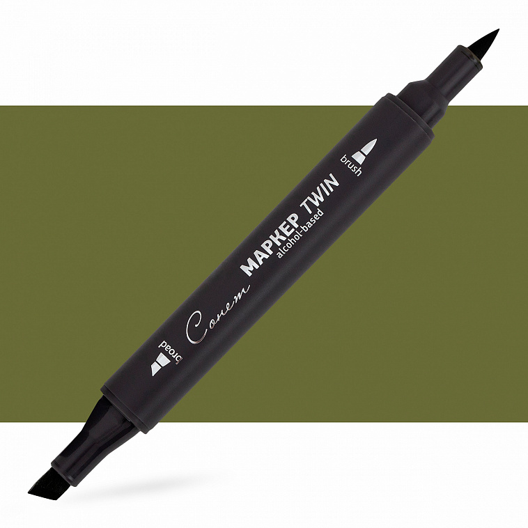 Маркер спиртовой Сонет "TWIN Brush" Оливин 606x758
