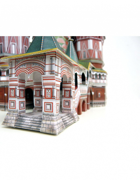 Сборная модель из картона Архитектурные памятники "Собор Василия Блаженного"