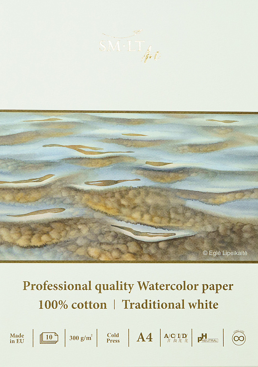 Альбом-склейка для акварели SMLT Watercolor А4 10 л 300 г