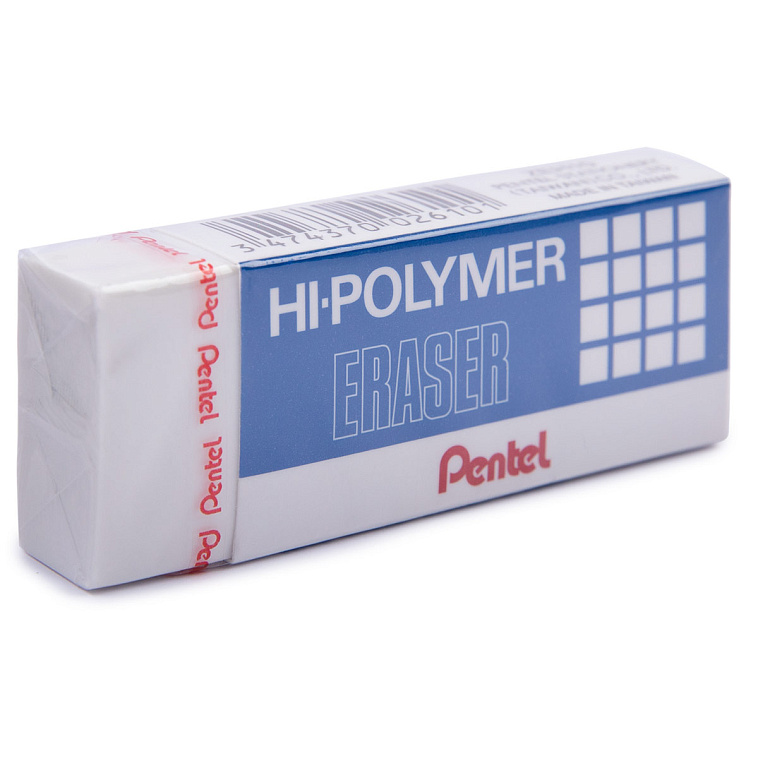 Ластик Pentel "Hi-Polymer Eraser" 65 х 24,5 х 12,5 мм 606x758