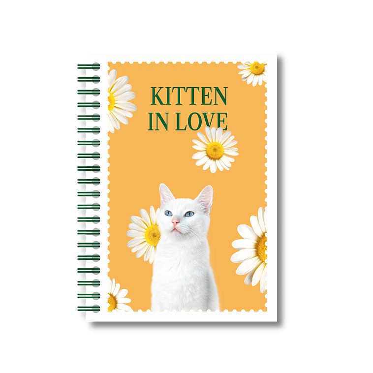 Блокнот "Kitten in love" А6 606x758