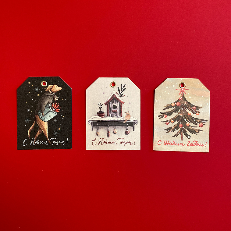 Набор новогодних бирок Mix 4 606x758