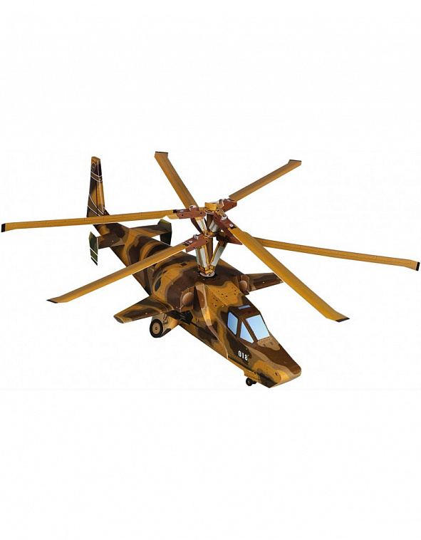 Сборная модель из картона Авиация "Вертолет "Черная Акула"