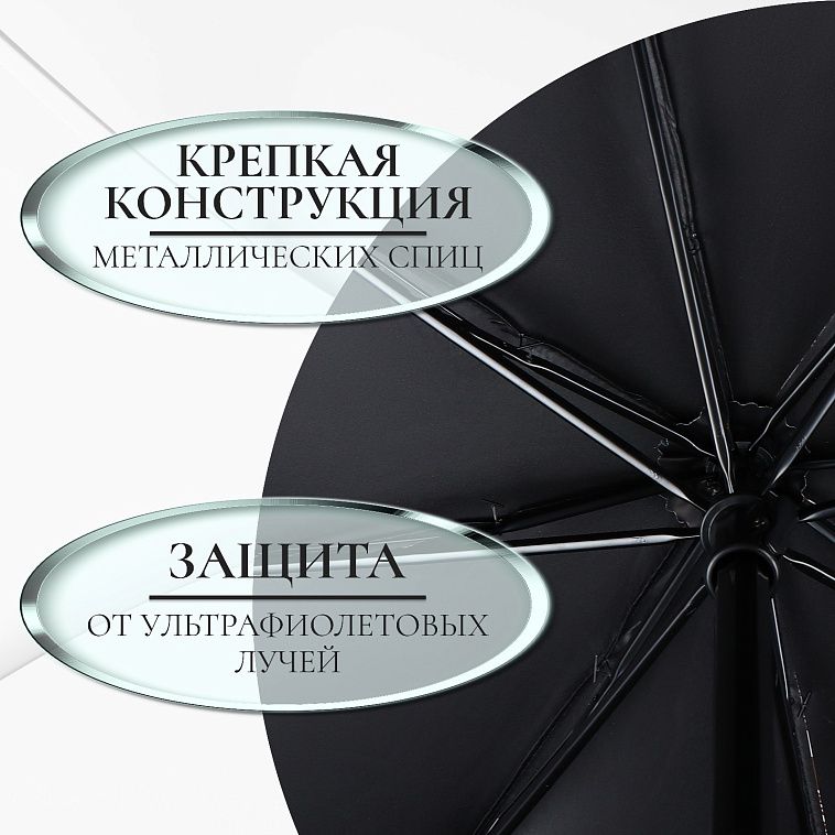 Зонт женский механический R48/55 4сл 8 спиц, эпонж, Пейзаж 606x758