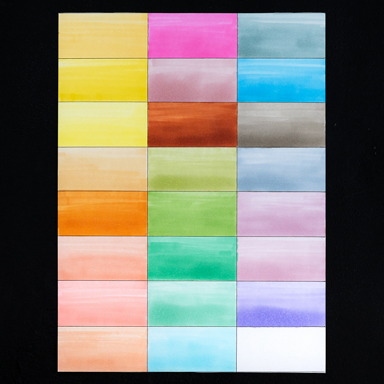 Набор спиртовых маркеров Малевичъ GrafArt Brush, Пастельные тона 24 цвета 606x758