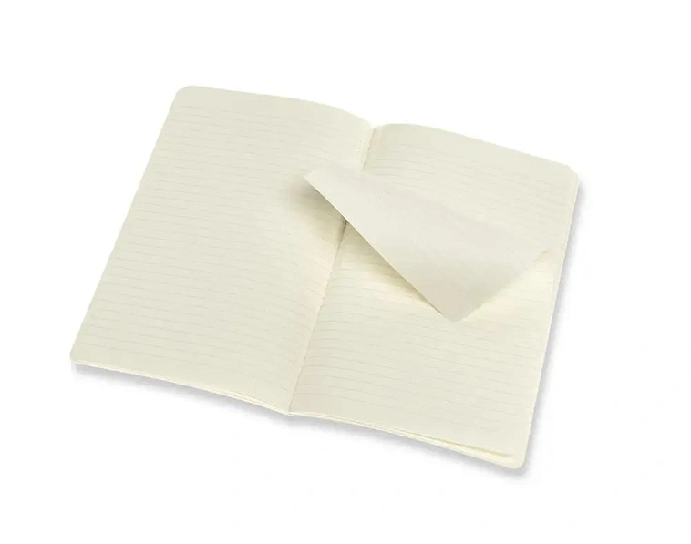 Записная книжка в линейку Moleskine "Voland" 2 шт Large 13х21 см 96 стр., обложка мягкая зелен/желт 606x758