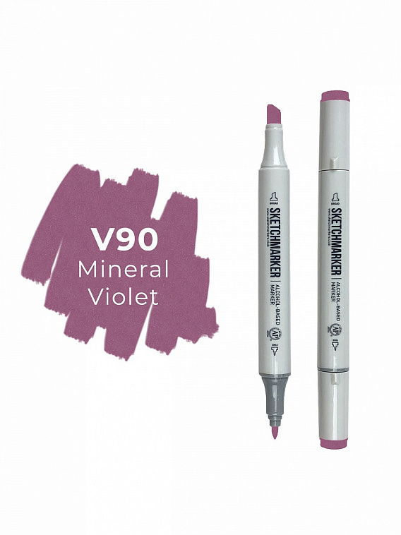Маркер двухсторонний на спиртовой основе Sketchmarker Цвет Фиолетовый минерал 606x758