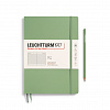 Записная книжка в линейку Leuchtturm Composition В5 123 стр., мягкая обложка пастельный зеленый