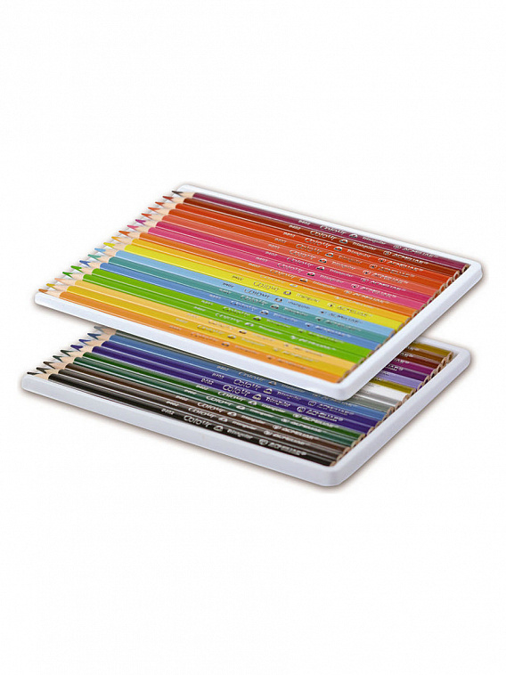 Набор карандашей цветных трехгранных Acmeliae 36 цв, в картонном футляре