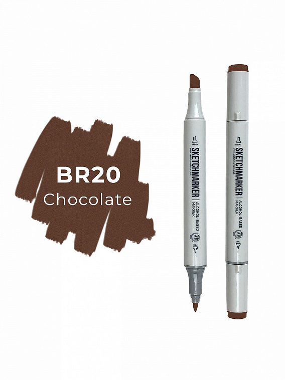 Маркер двухсторонний на спиртовой основе Sketchmarker Цвет Шоколад 606x758