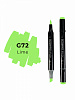 Маркер двухсторонний на спиртовой основе Sketchmarker Brush Цвет Зеленый лайм 1