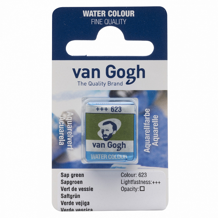 Акварель Talens "Van Gogh" в кювете Зеленый травяной 606x758