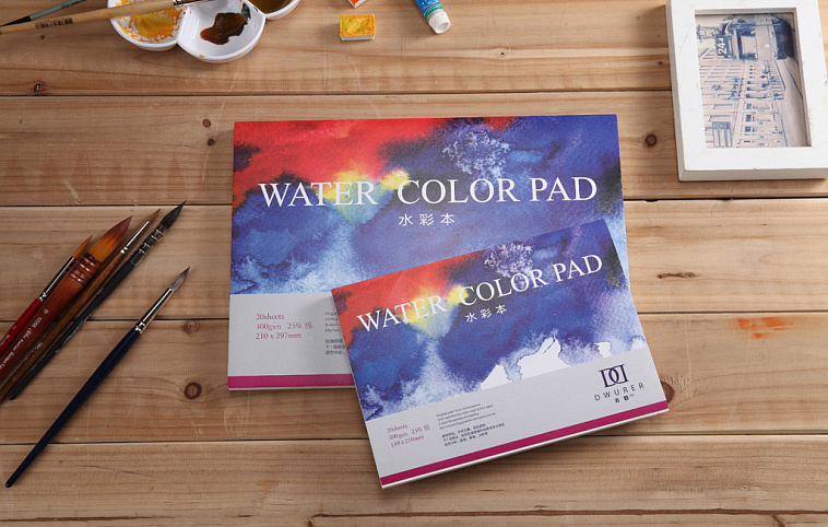 Альбом-склейка для акварели Potentate Watercolor Pad 21x29,7 см 20 л 300 г 606x758