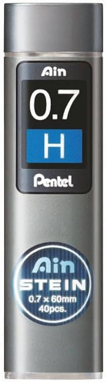 Набор грифели для механических карандашей Pentel "Ain Stein" 0,7 мм, 40 шт в тубе 606x758