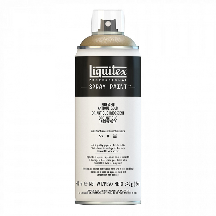 Акрил в аэрозоле Liquitex "Spray" 400 мл Золото античное иридисцентное 606x758