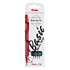 Набор Pentel "Brush Pen" 4 цвета  от 0.2 мм  4 цв. кисть, в картоне 1