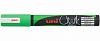 Маркер меловой Uni PWE-5М, 2,5 мм, наконечник пулевидный, флуорисцентный зеленый