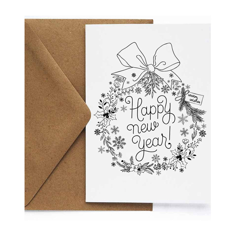 Открытка  "НГ. Омела" 606x758