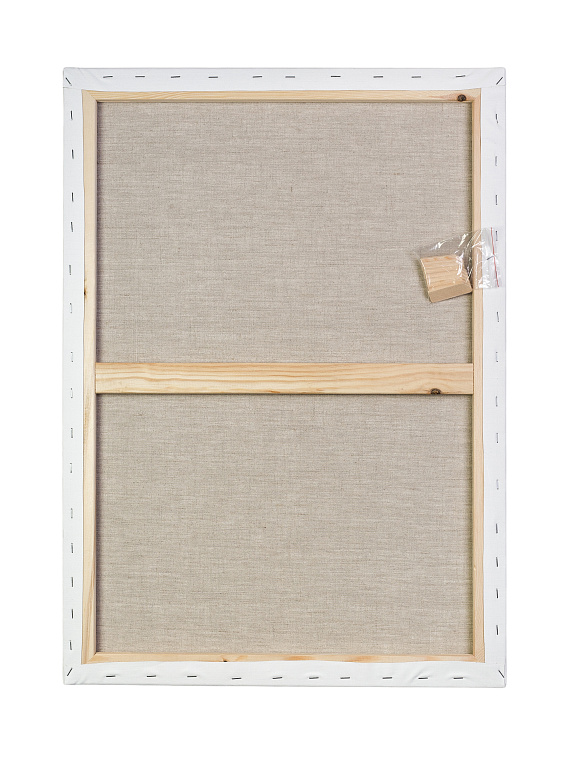 Холст на подрамнике грунтованный Малевичъ 50x70 см 400 г, 100 % лён 606x758