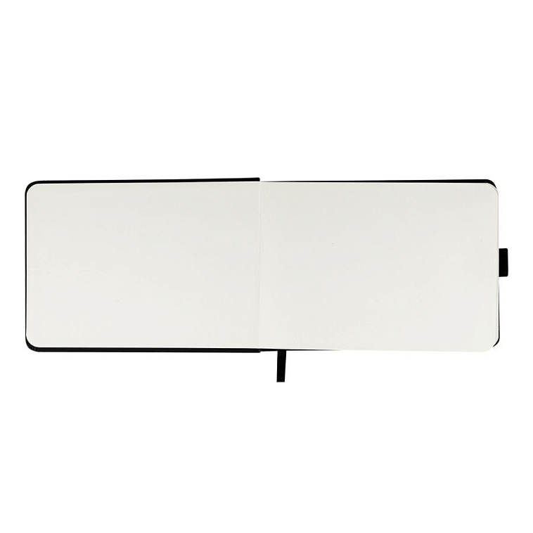 Скетчбук Гамма "Студия" 21х14,8 см 100 л 110 г, черный, твердая обложка, на резинке, слоновая кость 606x758