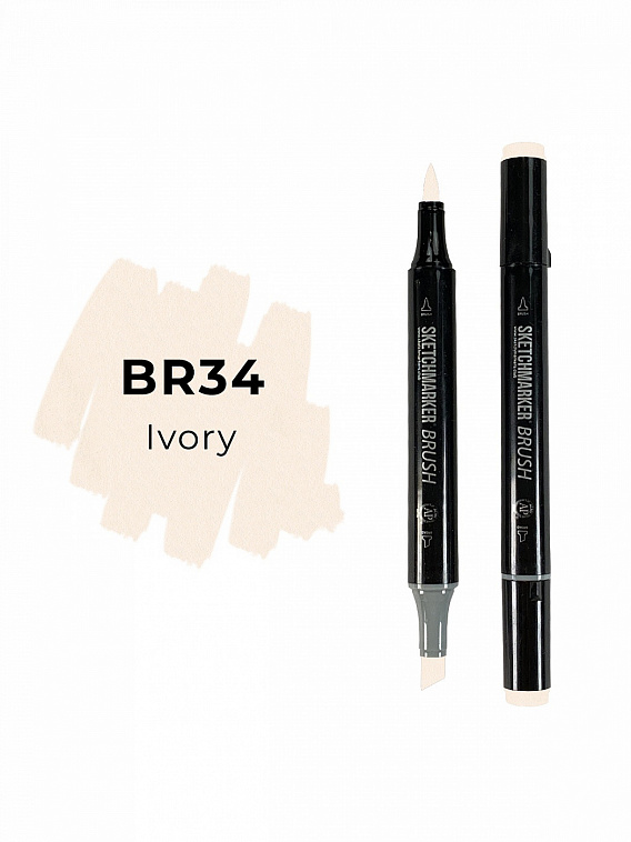 Маркер двухсторонний на спиртовой основе Sketchmarker Brush Цвет Слоновая кость 606x758