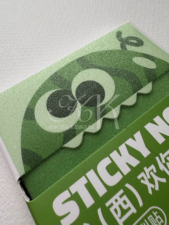 Блок самоклеящийся Languo, Z-сложение, 76х76 мм, 80 л, квадратный, зеленый 606x758