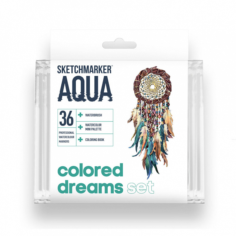 Набор акварельных маркеров SKETCHMARKER "Aqua Pro" Colored Dreams 36 цв