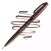 Фломастер-кисть Pentel "Brush Sign Pen" 2,0 мм, кисть темно-коричневый 1