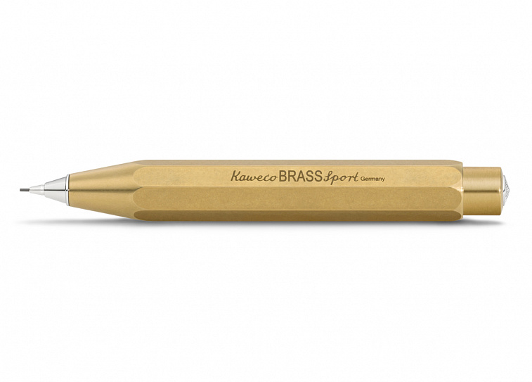 Карандаш механический Kaweco BRASS Sport 0,7 мм, корпус латунный 606x758