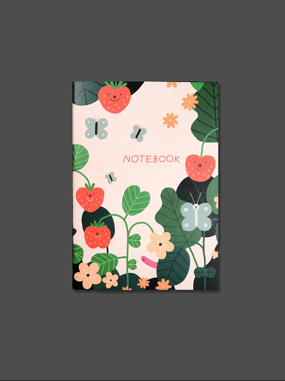 Тетрадь нелинованная"Ягодки" А5 606x758