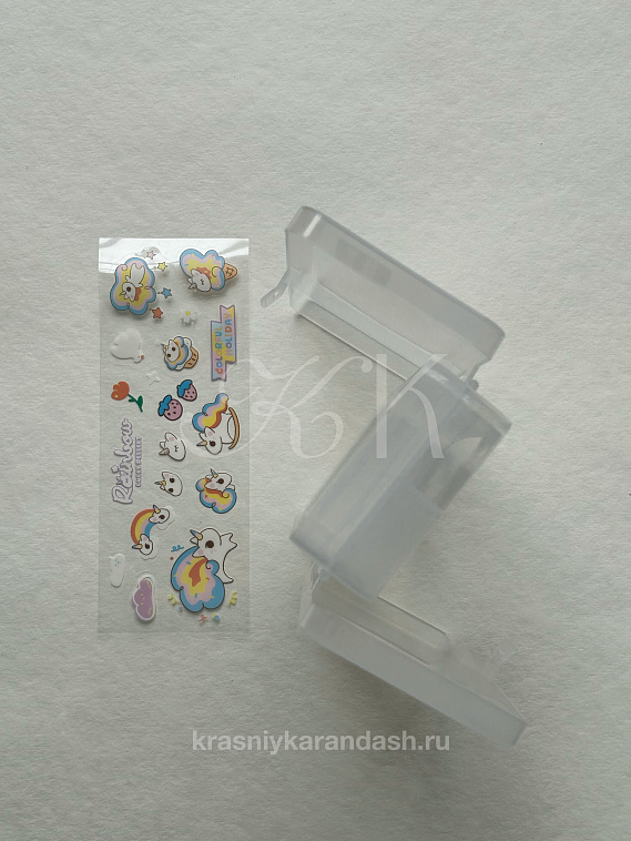 Пенал Languo 20,5х8,3х3,6 см, прозрачный пластик 606x758